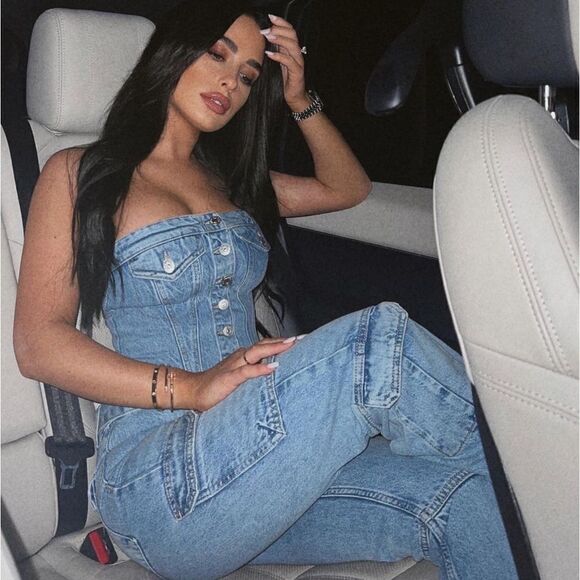 Denim crop top - Picture 3 of 7